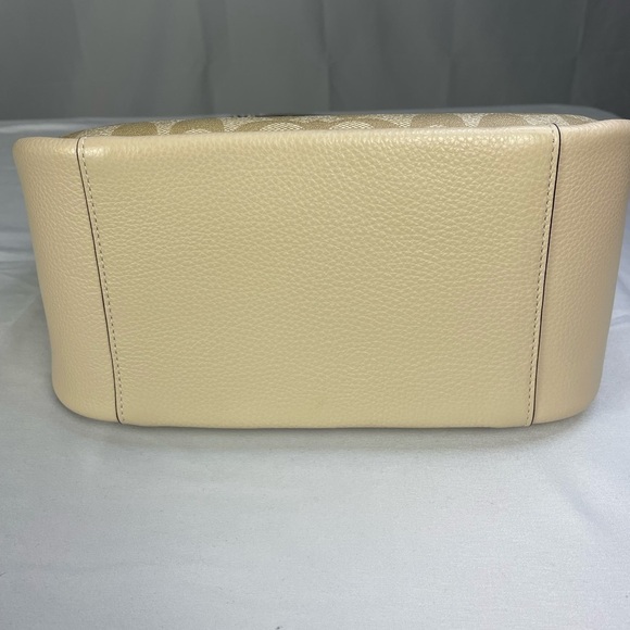 COACH Jules Hobo Bag in Signature Canvas Snake Embossed Leather Bag - Picture 10 of 16